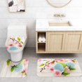 thumbnail image 2 of Xihbxyly Juego de Alfombrillas de Baño Superabsorbentes de Tres Piezas, Antideslizantes En Forma de U, de Secado Rápido, para Baño Doméstico, Solución Elegante y Cómoda., 2 of 7