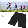 thumbnail image 4 of Pantalones cortos informales de hombre con cinturón, holgados, negros, talla L, 4 of 7