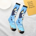 thumbnail image 6 of Saiise Bluey Funny Socks Men Women Boys Kids Adults Novelty Graphic Crew Tube Socks Crazy Design Casual Dress Socks for Sports,Running,Travel, 6 of 7