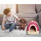 thumbnail image 4 of Cama para perros, cueva suave para gatos, casa para gatos, cama para mascotas, saco de dormir cálido con almohada extraíble para perros, gatos, conejitos, puntos rosas S 35X30 WD.WDQZL Hogar, 4 of 4