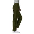 thumbnail image 3 of Adar Universal Scrubs For Women - Tapered Cargo Scrub Pants - 506 - Olive - 2X, 3 of 7
