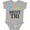 AC-Heather Grey, variant on Triathlon Sports Quote Must Tri Boys or Girls Baby Bodysuit