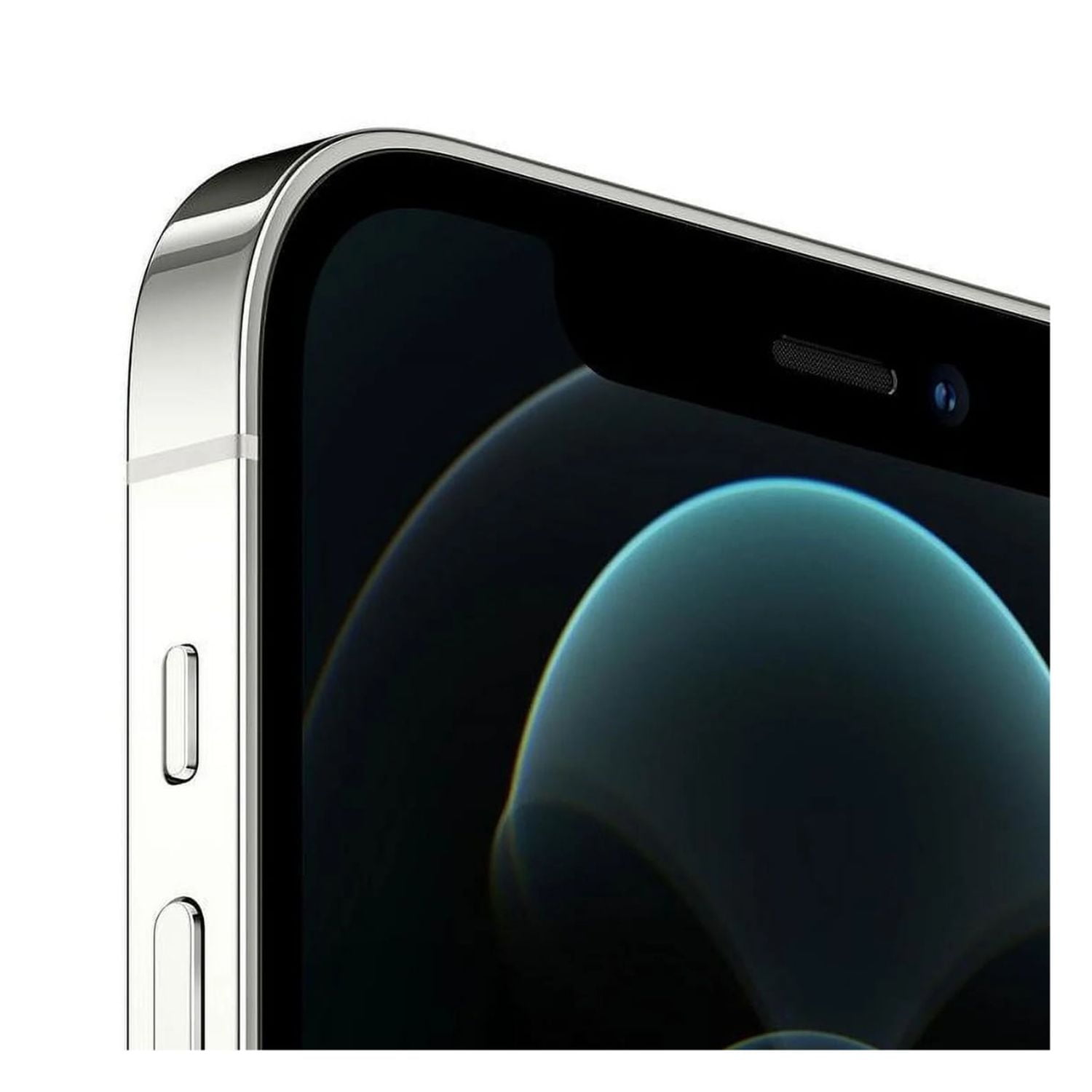 Restored Apple iPhone 12 Pro (Unlocked) 128GB Silver (A2341) Bundle with Pre-Installed Tempered Glass (Refurbished)