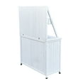 thumbnail image 5 of Lisonu Outdoor Potting Bench, White Fir Wood Gardening Table with Storage Cabinet and Drawers, 64.5x45.5x18.9 inches, 5 of 6
