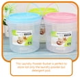 thumbnail image 2 of Reusable Plastic Laundry Detergent Holder Lidded Canister Laundry Condensate Beads Bucket(4000ml), 2 of 8