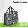 thumbnail image 3 of Garden Tool Bag,Pioneer Flower Floral Print Pattern Garden Tool Organizer,Garden Gifts,Waterproof Multi-Pocket Garden Tool Storage 11.8x5.5x11.4 Inch(Tools NOT Included), 3 of 6