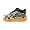 thumbnail image 4 of Nike Air Force 1 Toddler Shoes Black-Green Spark-Gum Light-Black cv2417-002, 4 of 6