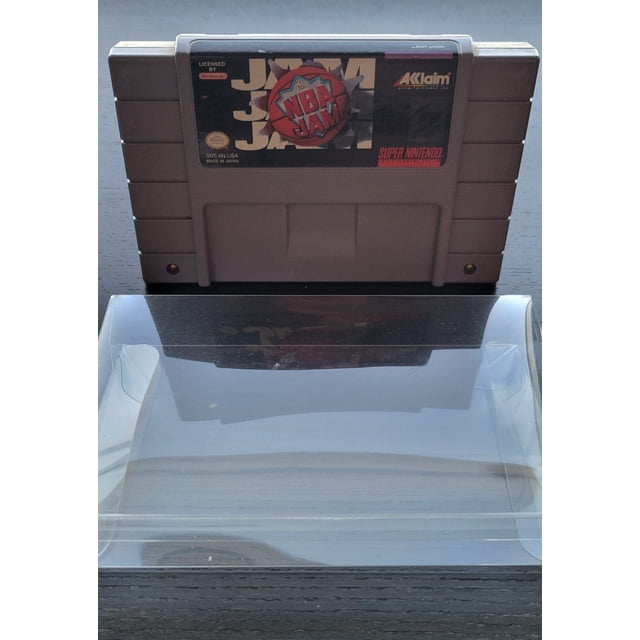 Authentic 1994 NBA JAM Basketball - SNES - Super Nintendo Ent. System NTSC Cartridge MINT + Plastic Protector