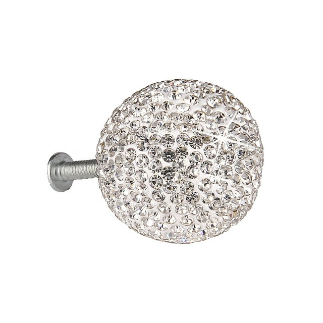 Yeacher Poignées en Forme de Boule de Cristal Bling avec Strass et Diamants pour Armoire Tiroir Garde-Robe