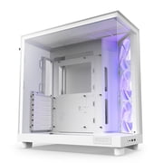NZXT H6 Flow RGB Compact Dual-Chamber ATX Mid-Tower Airflow Computer Case, White