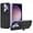 Purple, variant on Case for Galaxy S24 FE,Military Grade [Built-in Kickstand] with Card Holder Dual-Layer Design Heavy Duty Shockproof Protection Phone Case for Samsung Galaxy S24 FE 5G,2024 (Black)