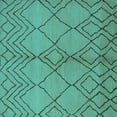 thumbnail image 1 of Ahgly Company Indoor Square Solid Turquoise Blue Modern Area Rugs, 8' Square, 1 of 1