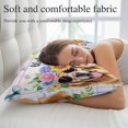 thumbnail image 5 of Spring Dog Throw Pillow Covers, Vintage Watercolor Botanical Floral Sunflower Soft Breathable Pillow Cases with Invisible Zipper, Toddler Pillowcases for Couch Bed Sofa Chair 12x20 Inches, 5 of 9