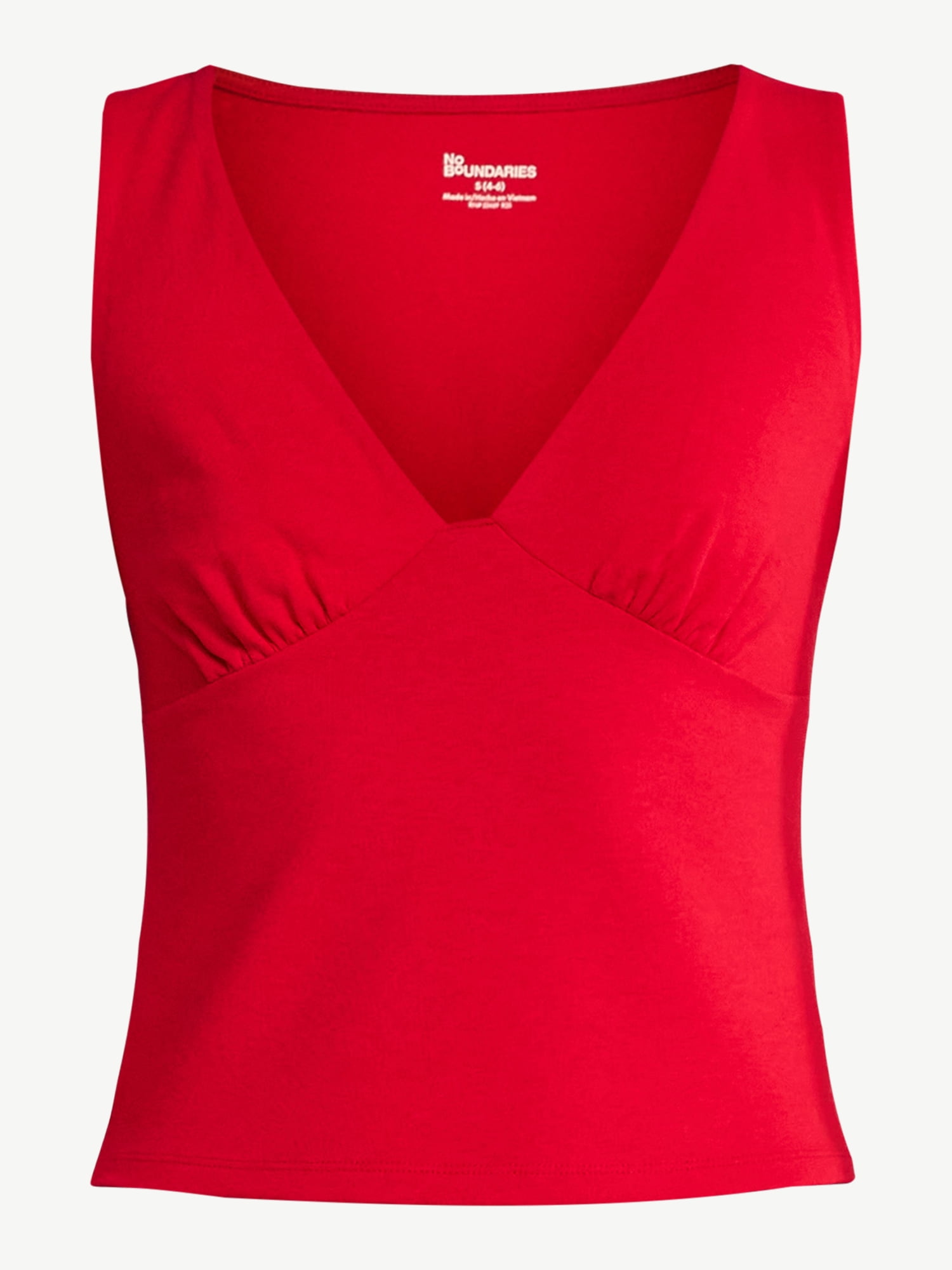No Boundaries Plunge Neckline Tank Top, Women’s