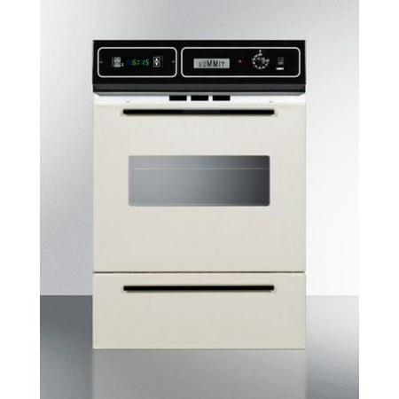 Summit Bisque Gas wall Oven with Electronic