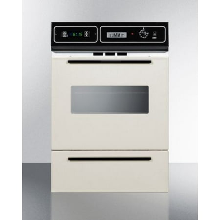 Summit Bisque Gas wall Oven with Electronic (Best Slide In Gas Oven)