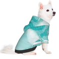 thumbnail image 2 of Fotbe Teal Turquoise 1 Sudadera con Estampado para Perros Pequeños – Suéter con Capucha para Mascotas, Tela Suave de Forro Polar con Bolsillo-Small, 2 of 7