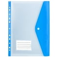 thumbnail image 4 of 6 pcs Office New A4 Envelopes 6 colors Plastic Label Loose-Leaf Binder Pocket Punched Pockets Binder Folders HORIZONTAL STYLE, 4 of 6