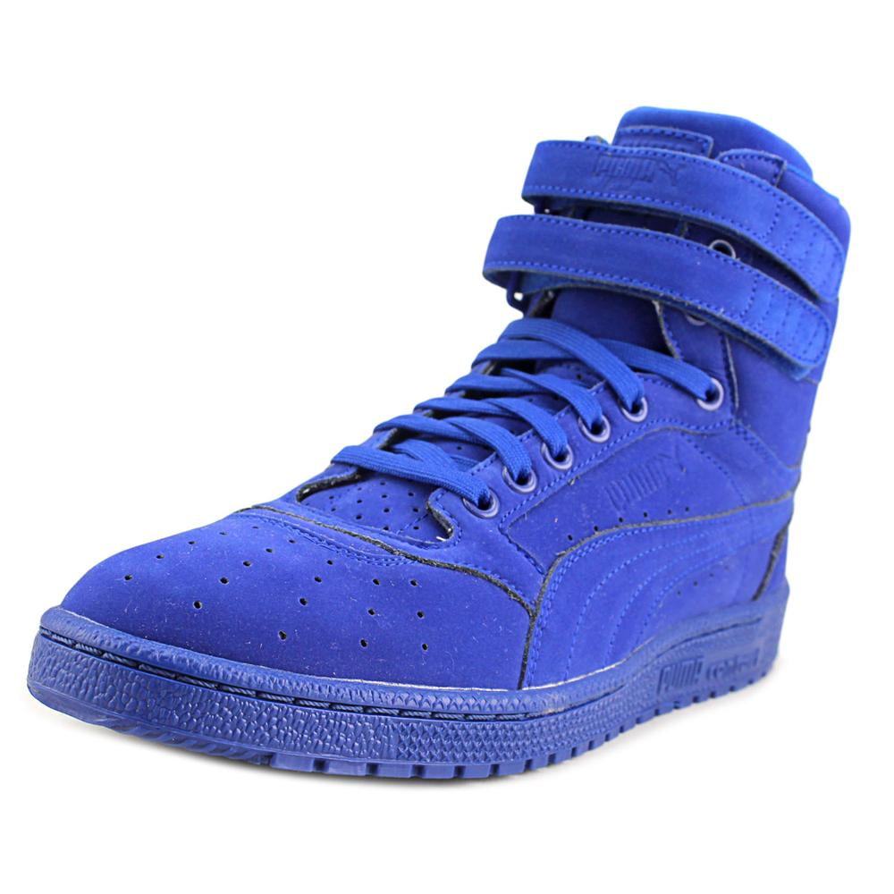 PUMA Puma Sky II Hi Mono Nbk Men Round Toe Leather Blue Sneakers