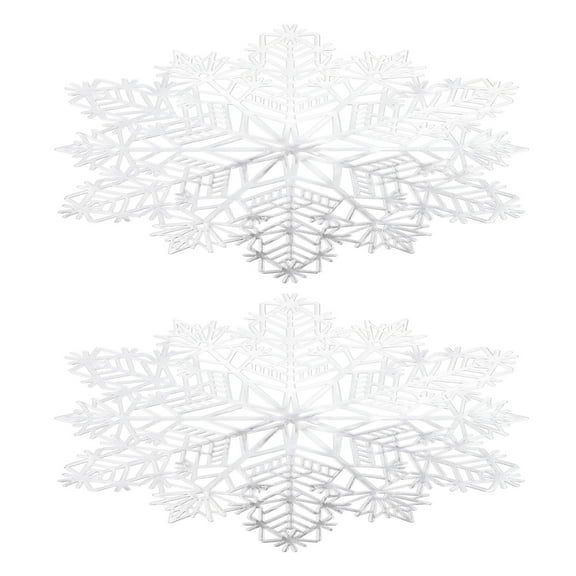 Raindrops Table Mat PVC 2Set 14.96X14.96X0.04In