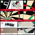 thumbnail image 5 of Professional Dart Boards, Competition Bristle Dartboard and Darts for Adults, Steel Tip Dart Board Set in Game Room/Bar/Office, Regulation Size High Grade Sisal Dartboards with 6 Metal Tip Darts, 5 of 7