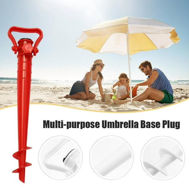 Beach Umbrella Holder Antirust Beach Parasol Stand Ground Spike For Beach  Wild Fishing 