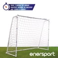 thumbnail image 3 of Portería de Fútbol Enersport, Portería Grande para Entrenamiento y Recreación, Duradera, 177x244x106 cm, 3 of 6
