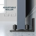 thumbnail image 4 of LoonWear Sliding Barn Door Bottom Floor Guide,Ball Bearings Adjustable Stay Roller,Wall Mount System,Flush Flat Bottom Design,2 Assemble Setup Options,Fit All Size Door,Black Black, 4 of 5