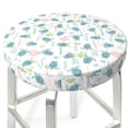 thumbnail image 5 of Salouo Sea Turtle Pattern Bar Stool Cushion Cover, Round Crease-Resistant Stretchy Dustproof Stool Seat Slipcover for Bar Round Chair-12 inch, 5 of 6