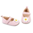 thumbnail image 5 of Eyicmarn Party Shoes for Baby Girls: Flower Decor Leather First Walker Crib Shoes, 5 of 9