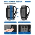 thumbnail image 6 of WANDF Expandable Travel Backpack 17 In Laptop Carry On Backpack with USB Pocket Wet Pocket,Waterproof Underseat personal item travel bag, Large Casual Daypack for Weekender Business(Gray), 6 of 10