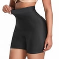 thumbnail image 2 of Women's Seamless Butt Lifter Panties with Padded Hip Enhancer - High Waist Tummy Control Shapewear for Booty Lift & Body Shaping（Black L）, 2 of 4