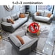 thumbnail image 1 of Light Luxury Sponge Sofa For Living Room Home Furniture Sets Luxury Simplicity French Designer Sectional Leather Sofa Armchair My Lux Decor Round, 1 of 11