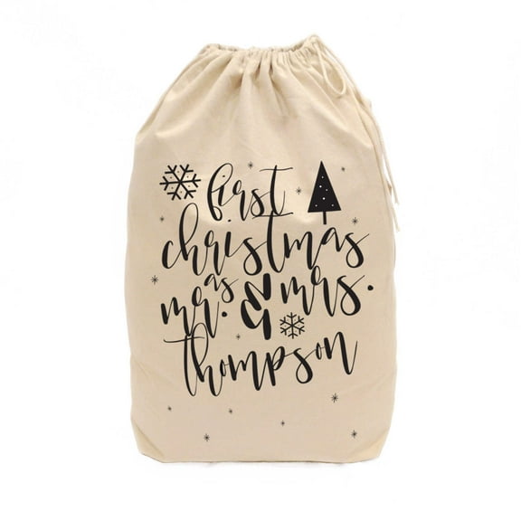 Personalized Mr.  Mrs. Santa Sack