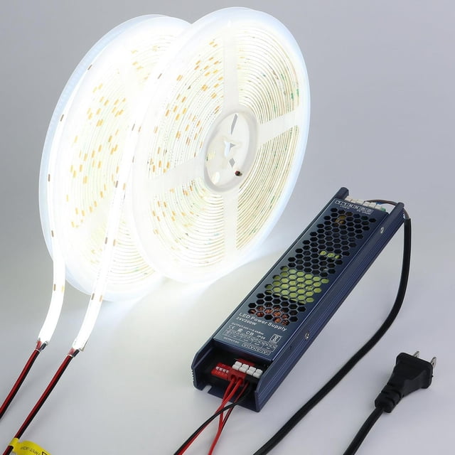 Tira LED BENLUN Blanco Frio Adhesiva 24V Impermeable 20 Metros 6000K para Habitacion y Cocina