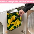 thumbnail image 5 of RATGDN Collapsible Fabric Cube Storage Bin with Double Handles for Living Room Bedroom Office Black - Lemon Juice Fruit, 5 of 7