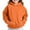 Orange, variant on JUSLIO Girls Sweatshirts Fall/Winter Solid Color Hooded Sweatshirt Athletic Fall/Winter Long Sleeve Tops Sweatshirts Army Green(4 Years)