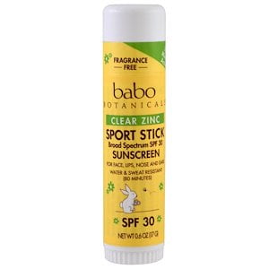babo botanicals clear zinc sport stick