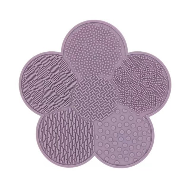 Almohadilla de silicona para lavar brochas de maquillaje, almohadilla de limpieza para brochas de maquillaje, herramienta de limpieza de belleza, ventosa, almohadilla de silicona para lavar