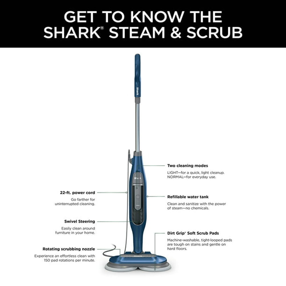 Shark® Steam & Scrub All-in-One Scrubbing and Sanitizing Hard Floor Steam  Mop S7020 