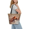 thumbnail image 2 of Salouo Coffee Beans Chocolate Splash for Shoppers Tote for Women Foldable Handbags with Big Capacity Casual One-Shoulder Shopping Bag Hobo Bags Fit for Office/Shopping/Park, 2 of 6
