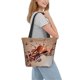 thumbnail image 2 of Fotbe Coffee Beans Chocolate Splash Bolsa de Playa con Estampado, Bolsa de Hombro, Bolsa de Mano Espaciosa, Bolsa de Viaje Ligera, Bolsa de Compras Versátil, 2 of 6