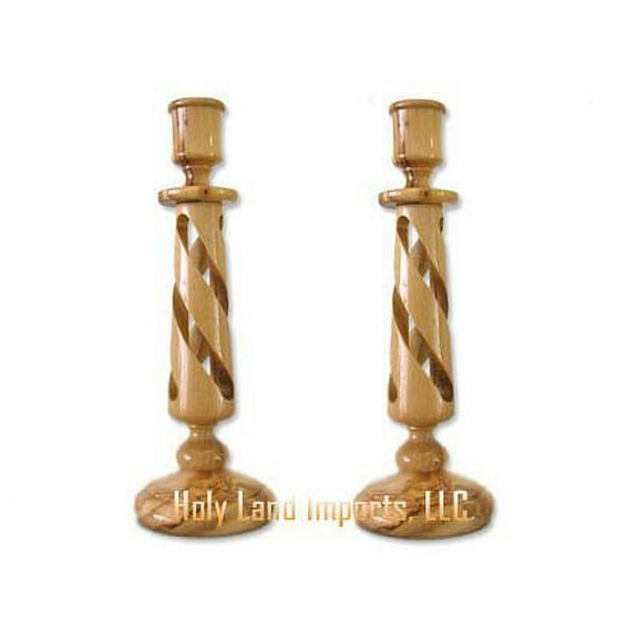 zytoon Pair of Hollow Twist Candle Holders