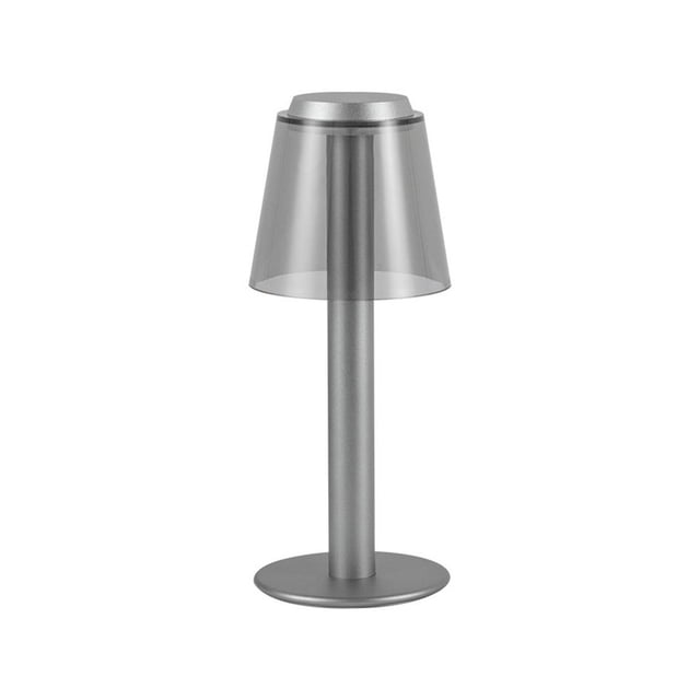 Lámpara de mesa de aluminio recargable por USB, lámpara de noche, lámpara decorativa for habitación de muestra