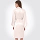 thumbnail image 3 of Gibobby Albornoz para mujer invierno Albornoz de satén para dama de honor, pijama de satén con para equipo de fiesta de boda para mujer(Beige,XL), 3 of 4