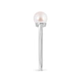 thumbnail image 3 of Angara Classic Japanese Akoya Cultured Pearl Solitaire Ring in 14K White Gold for Women | June Birthstone Jewelry for Her, 3 of 7