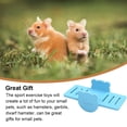 thumbnail image 3 of ziyahi Hamster Swing PVC Seesaw Small Toy Bear Exquisite Deck DIY Colorful Playing Accessories Plate Interactive Activity Pets blue, 3 of 7