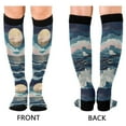 thumbnail image 4 of FORMRS Womens Knee High Socks Casual Long Thick Travel Daily Wear, 1 Pair, Rolling Waves, 4 of 6