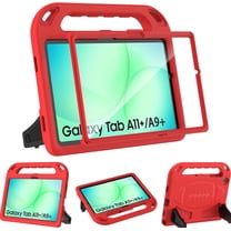 SUPNICE Kids Case for Samsung Galaxy Tab A11 Plus 11” 2026/A9 Plus 11 Inch 2023 - Shockproof Lightweight Stand Handle with Screen Protector - Red