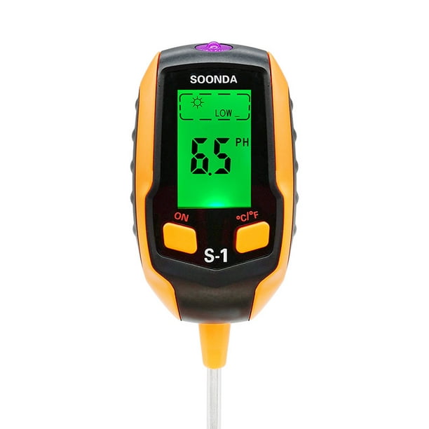 Misuratore di pH 5-IN-1 per Tester del Suolo,Tester per Termometro